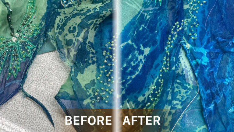 ซ่อมผ้าซีฟองขาด